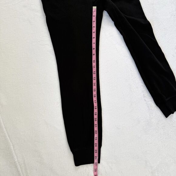 GAP Women’s Fleece Joggers Sweatpants Black Size XS Drawstring - Picture 5 of 8